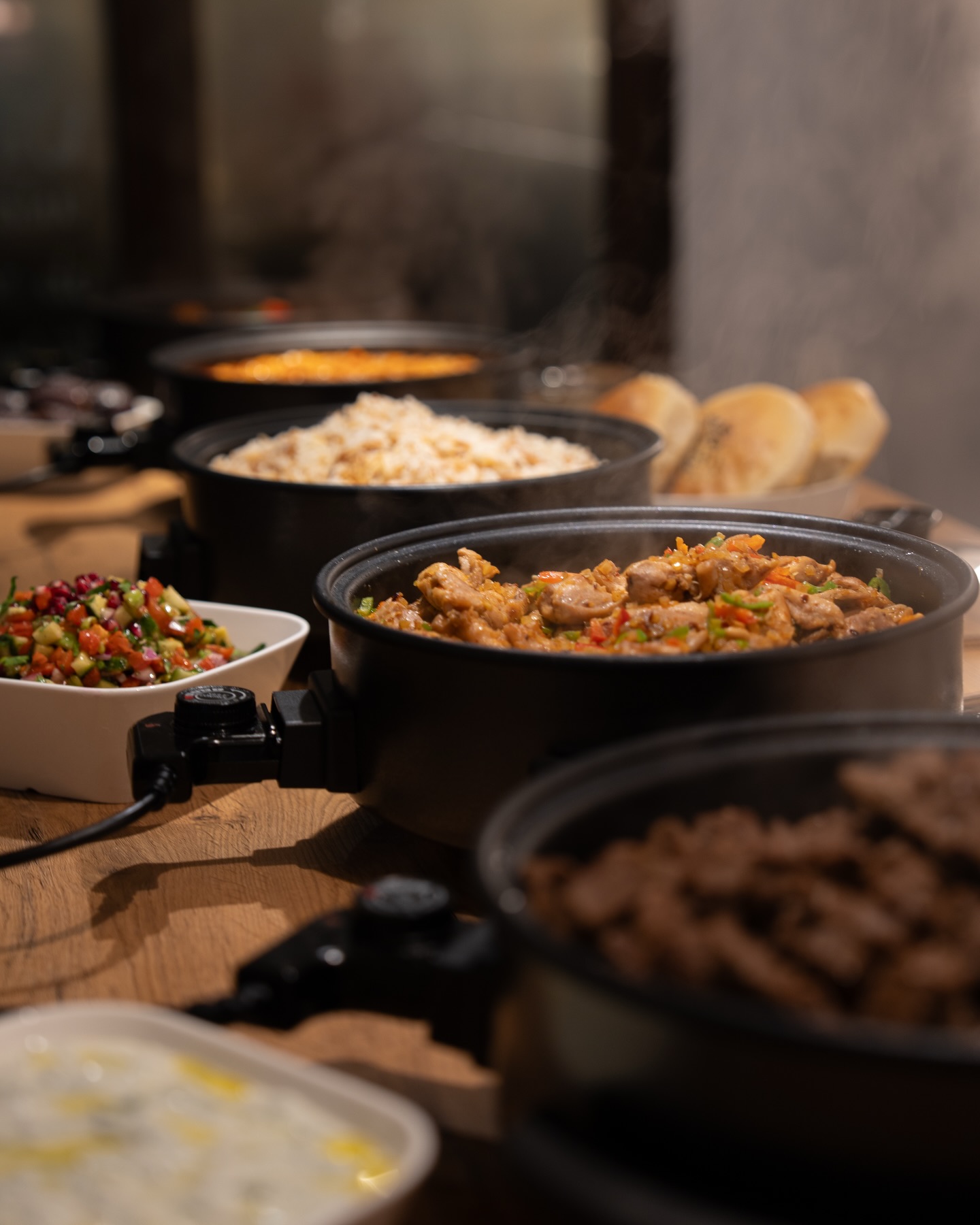 Warme Gerichte am Meryem’s Buffet
